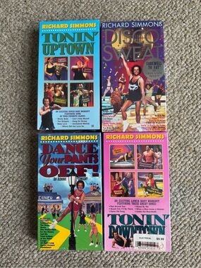 Richard Simmons VHS Lot of‎ 4 Sealed Brand New
